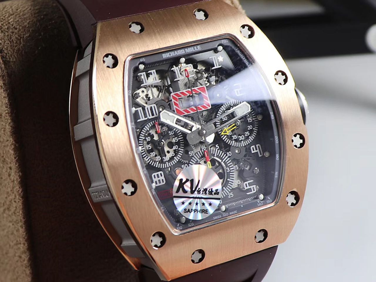 KV Factory 全新RICHARD MILLE Replica 理查德米尔RM 11-03钛钢款 wrist watches  / KV01103H
