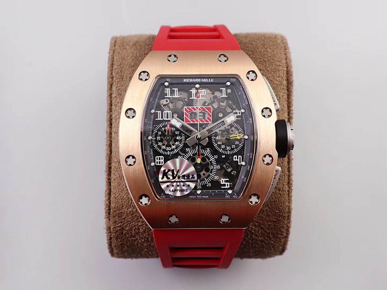 KV Factory 全新RICHARD MILLE Replica 理查德米尔RM 11-03钛钢款 wrist watches  / KV01103H