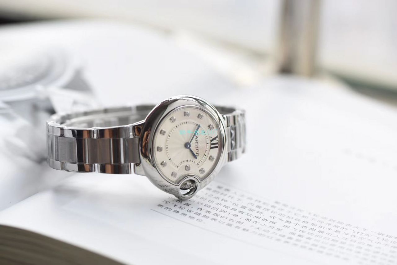 V6 Factory  Replica  Cartier  蓝气球女士 Watches 33毫米W4BB0020 wrist watches  / K291