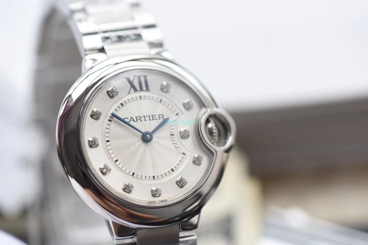 V6 Factory  Replica  Cartier  蓝气球女士 Watches 33毫米W4BB0020 wrist watches  / K291