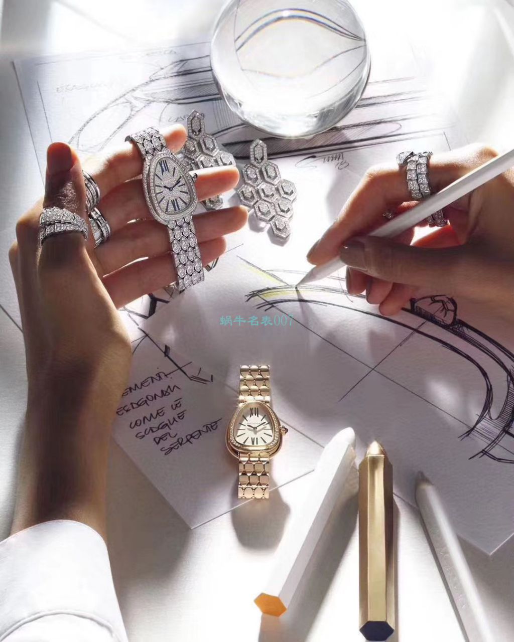 BV Factory 官网 Replica Copy  BVLGARI 蛇形女表SERPENTI系列103145，103274，103144，103277 wrist watches  / BG038