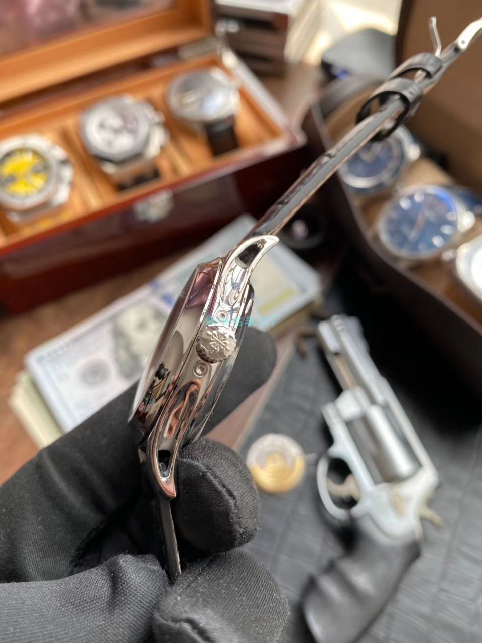 GR Factory V2版本 PATEK PHILIPPE  Replica Watches 复杂功能时计系列5205R-001,5205R-010 wrist watches  / BD302