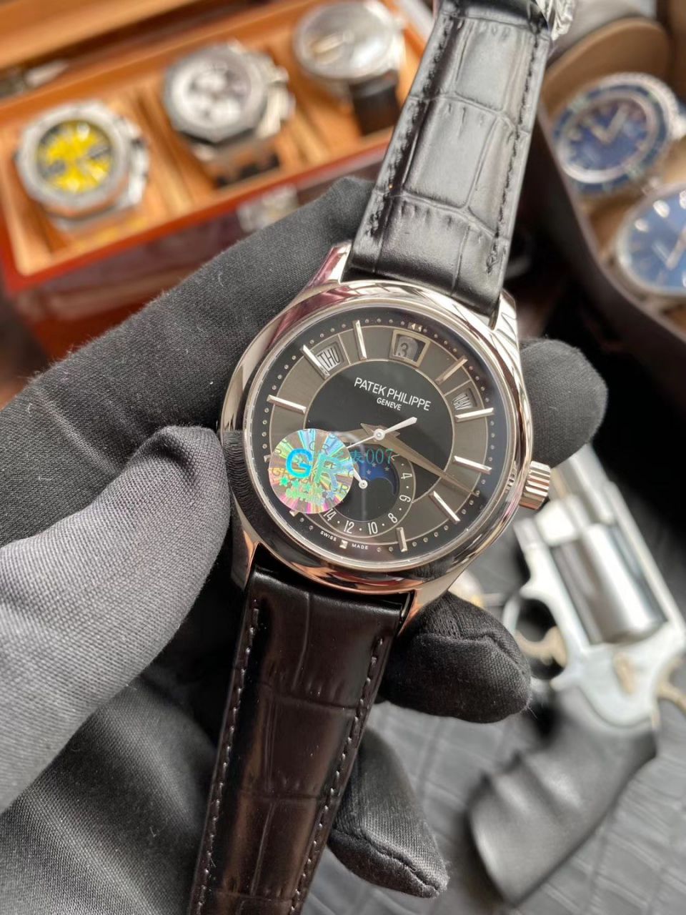 GR Factory V2升级版 PATEK PHILIPPE  Replica Copy  Watches 复杂功能时计系列5205G-013,5205G-010 wrist watches  / BD303