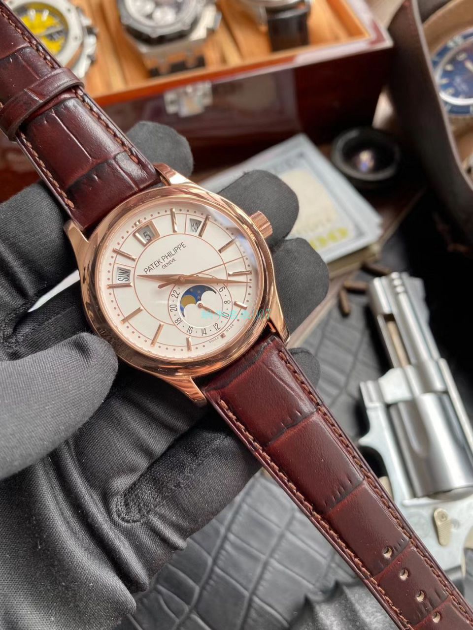 GR Factory V2升级版 PATEK PHILIPPE  Replica Copy  Watches 复杂功能时计系列5205G-013,5205G-010 wrist watches  / BD303