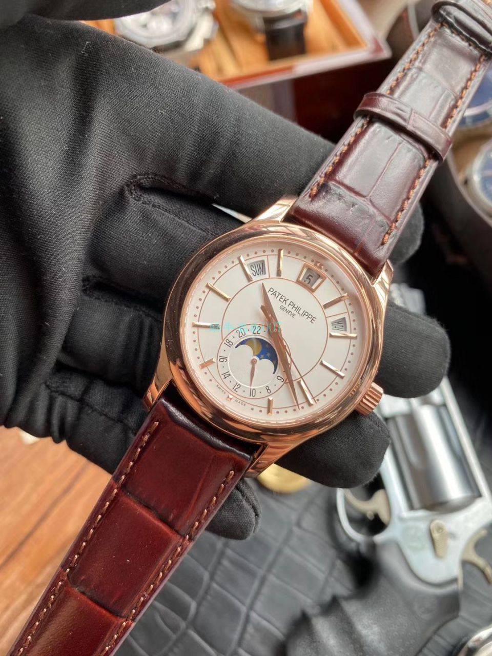 GR Factory V2升级版 PATEK PHILIPPE  Replica Copy  Watches 复杂功能时计系列5205G-013,5205G-010 wrist watches  / BD303
