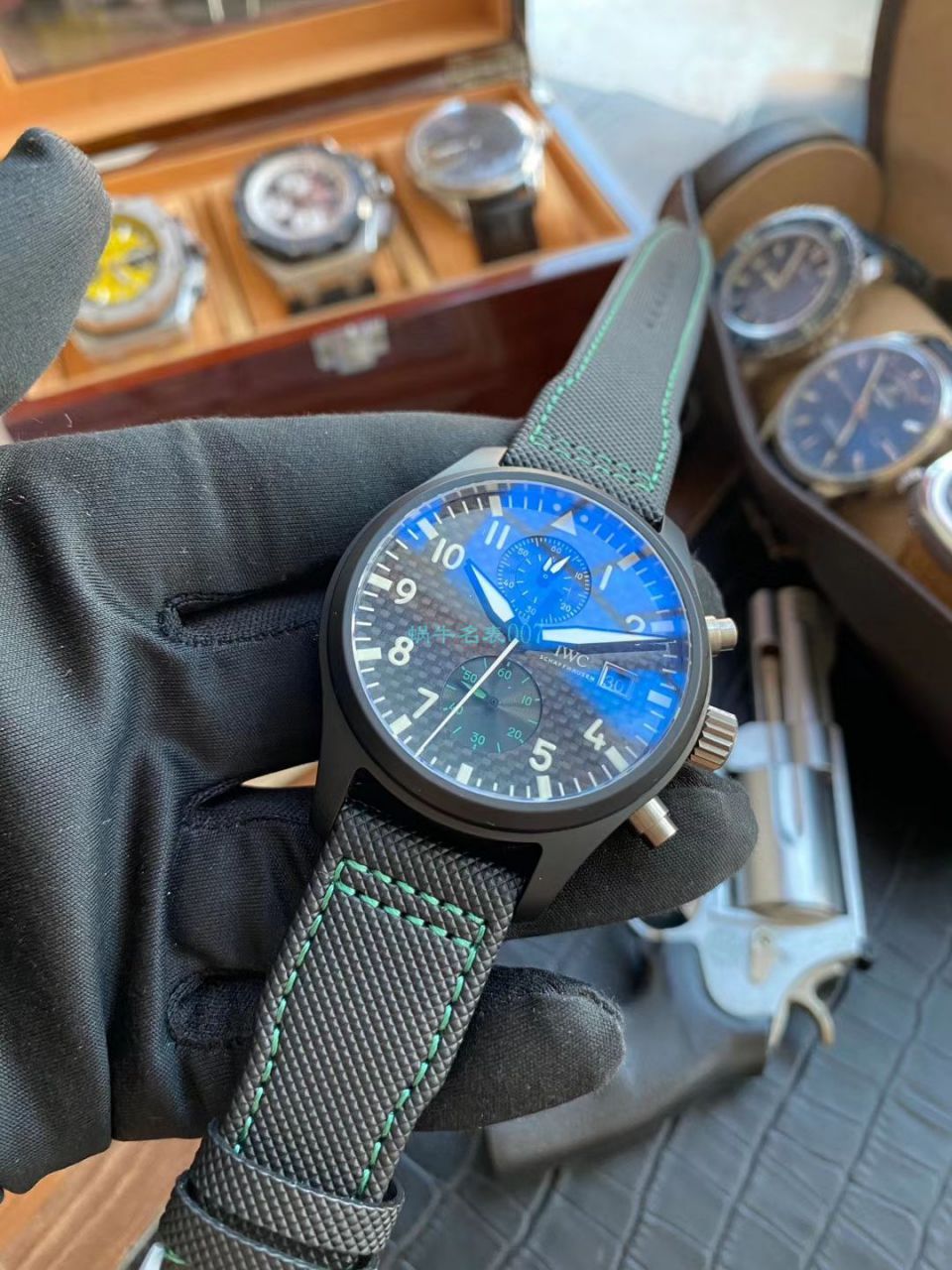 评测：YL Factory  IWC  Replica Copy  Watches 飞行员系列IW389005 wrist watches (梅赛德斯AMG马石油车队特别版) / WG538