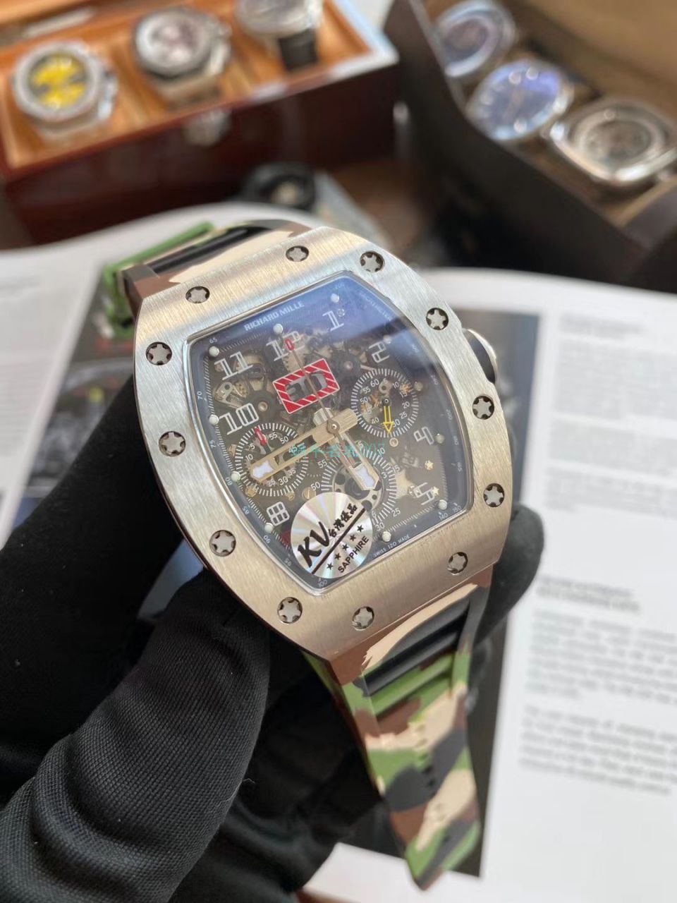  Video analysis KV Factory  High quality  Replica  Richard Miller  Watches RICHARD MILLE RM 011 FELIPE MASSA 系列 wrist watches  / KVRM011FELIPEMASSA02