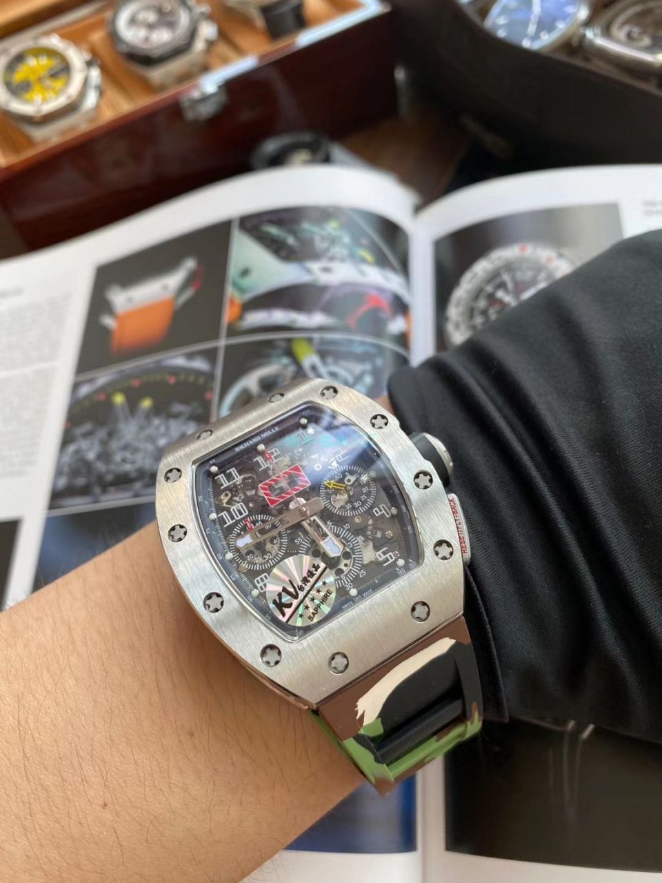  Video analysis KV Factory  High quality  Replica  Richard Miller  Watches RICHARD MILLE RM 011 FELIPE MASSA 系列 wrist watches  / KVRM011FELIPEMASSA02