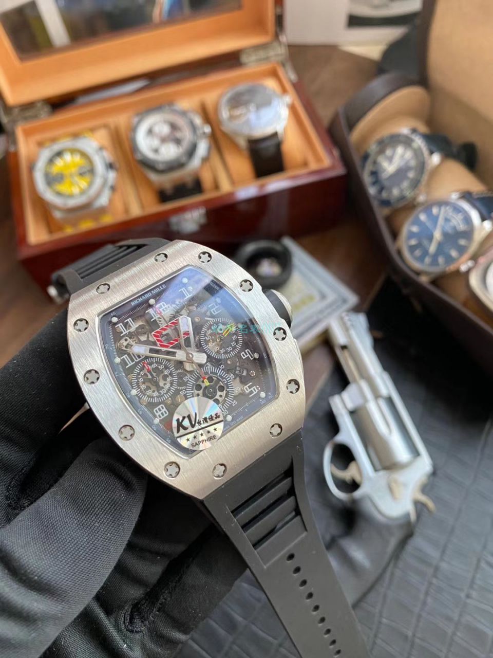  Video analysis KV Factory  High quality  Replica  Richard Miller  Watches RICHARD MILLE RM 011 FELIPE MASSA 系列 wrist watches  / KVRM011FELIPEMASSA02