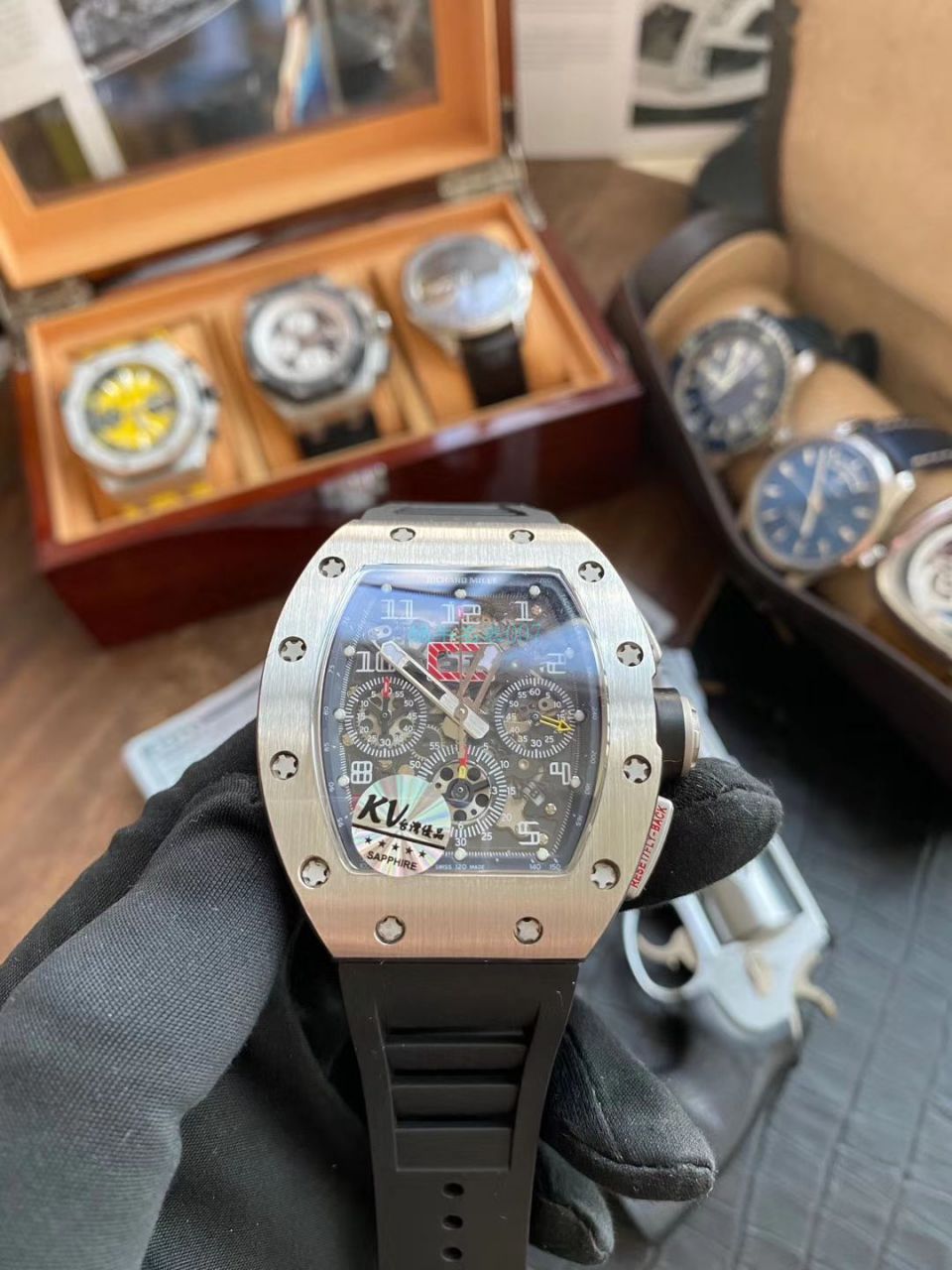  Video analysis KV Factory  High quality  Replica  Richard Miller  Watches RICHARD MILLE RM 011 FELIPE MASSA 系列 wrist watches  / KVRM011FELIPEMASSA02