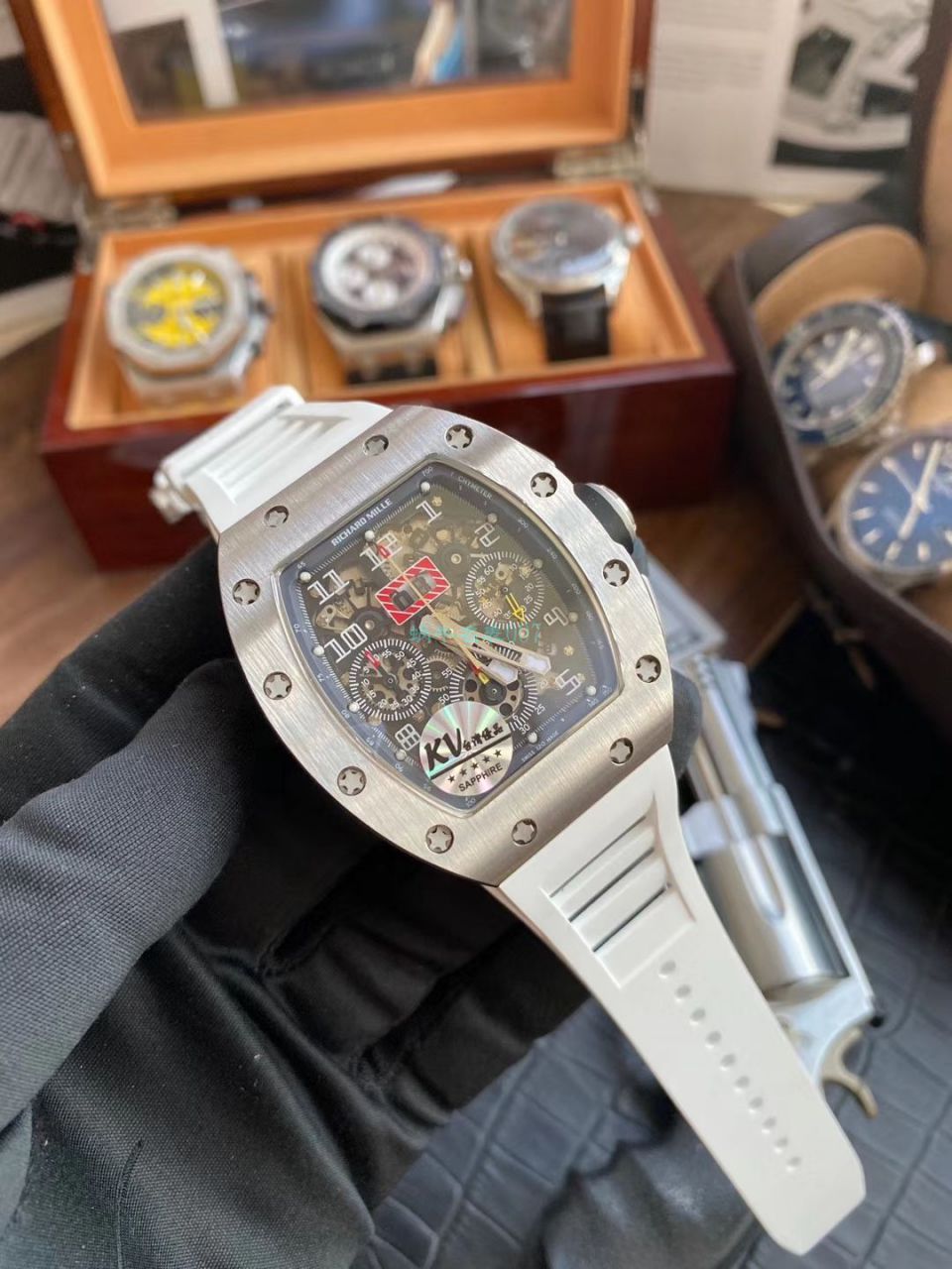  Video analysis KV Factory  High quality  Replica  Richard Miller  Watches RICHARD MILLE RM 011 FELIPE MASSA 系列 wrist watches  / KVRM011FELIPEMASSA02