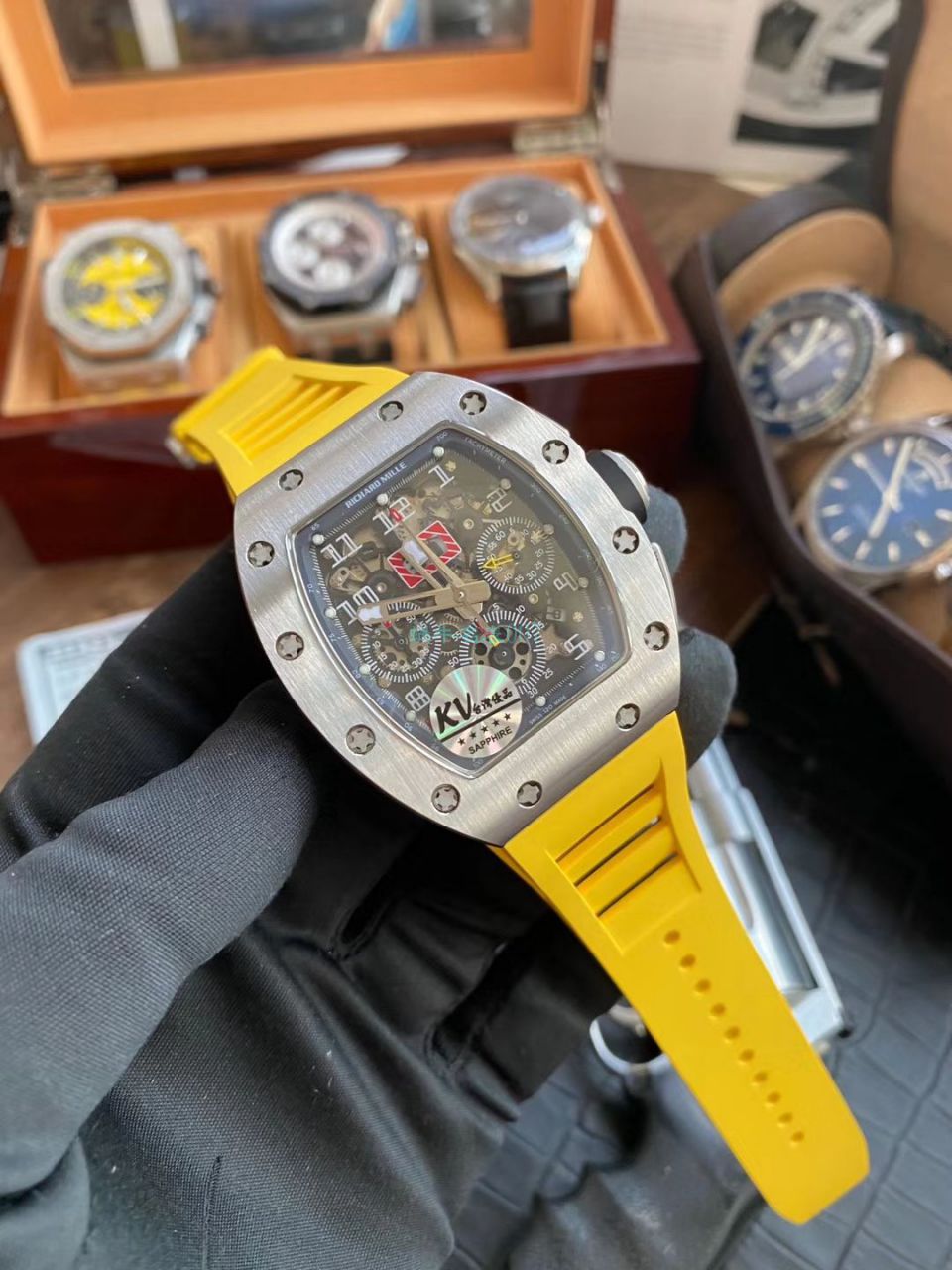  Video analysis KV Factory  High quality  Replica  Richard Miller  Watches RICHARD MILLE RM 011 FELIPE MASSA 系列 wrist watches  / KVRM011FELIPEMASSA02