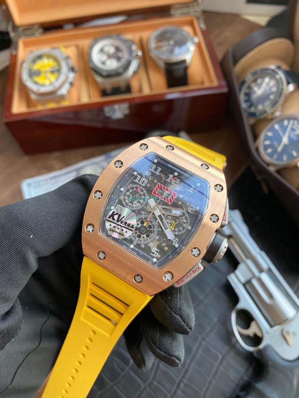  Video analysis KV Factory  High quality  Replica  Richard Miller  Watches RICHARD MILLE RM 011 FELIPE MASSA 系列 wrist watches  / KVRM011FELIPEMASSA02