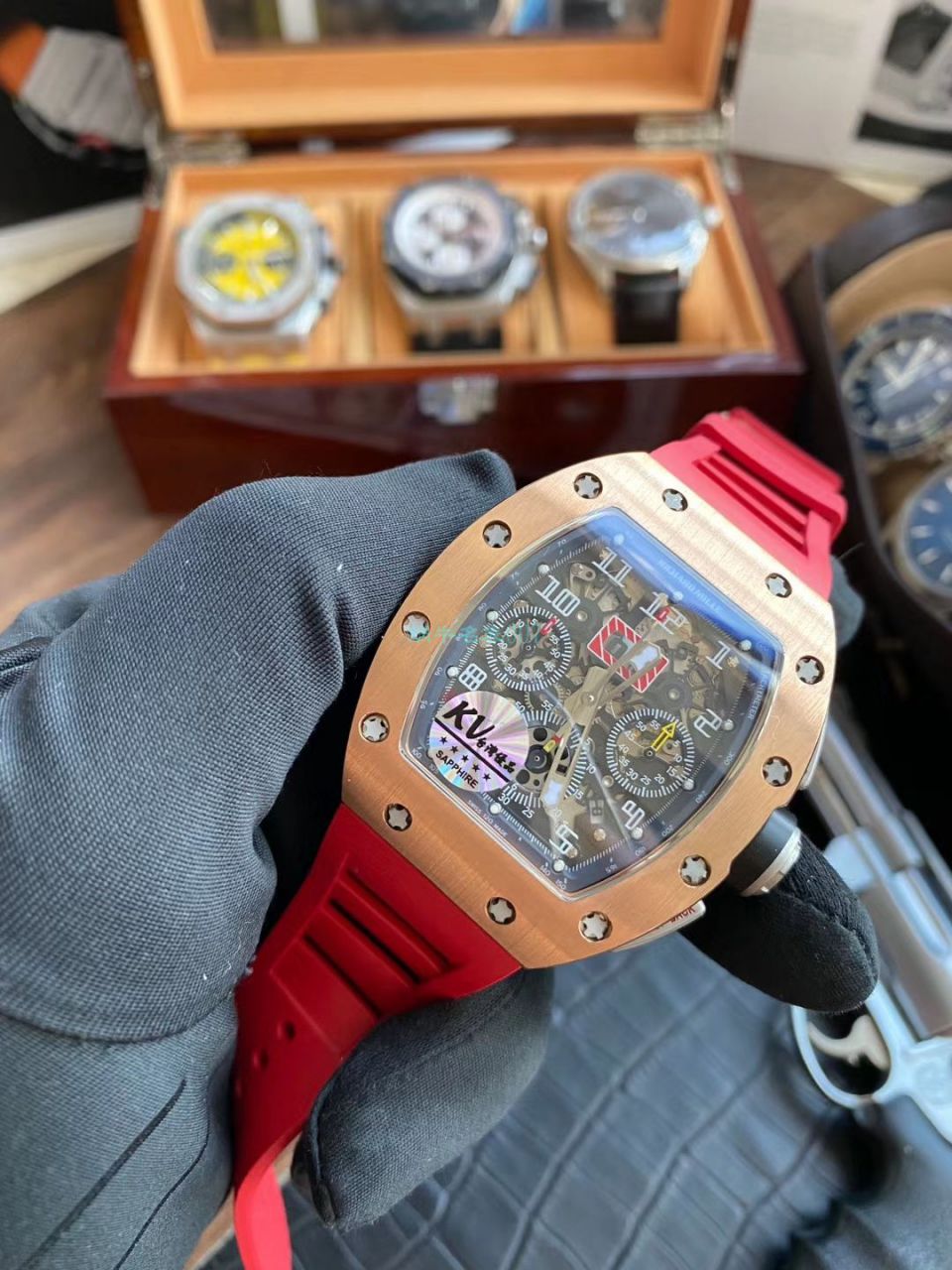  Video analysis KV Factory  High quality  Replica  Richard Miller  Watches RICHARD MILLE RM 011 FELIPE MASSA 系列 wrist watches  / KVRM011FELIPEMASSA02