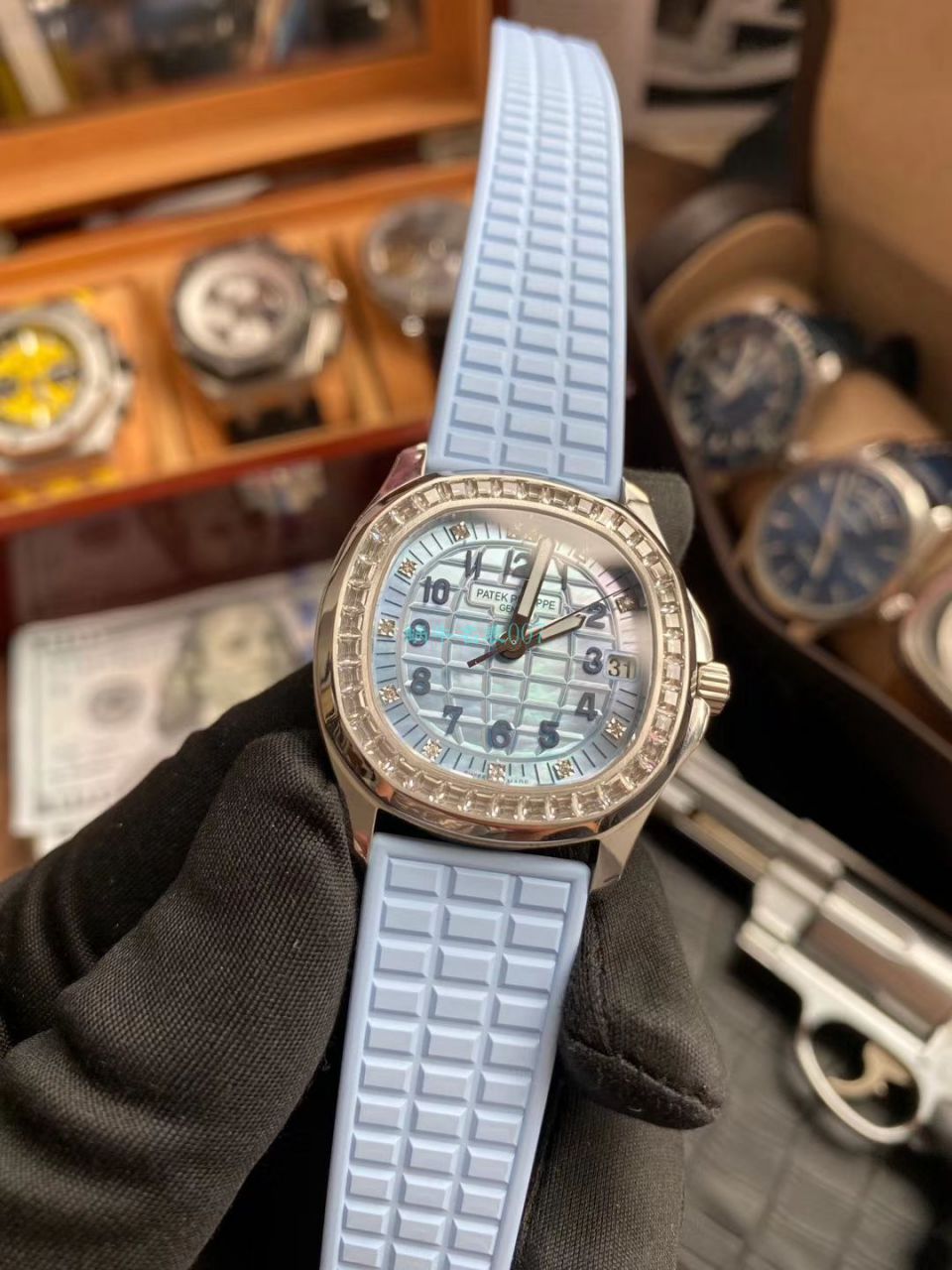 PPF Factory  top  Replica  PATEK PHILIPPE  Watches AQUANAUT系列5072G-001女表 / BD306