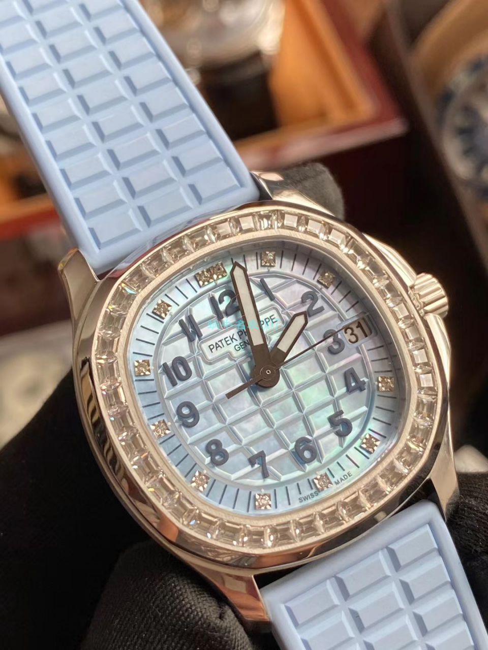 PPF Factory  top  Replica  PATEK PHILIPPE  Watches AQUANAUT系列5072G-001女表 / BD306