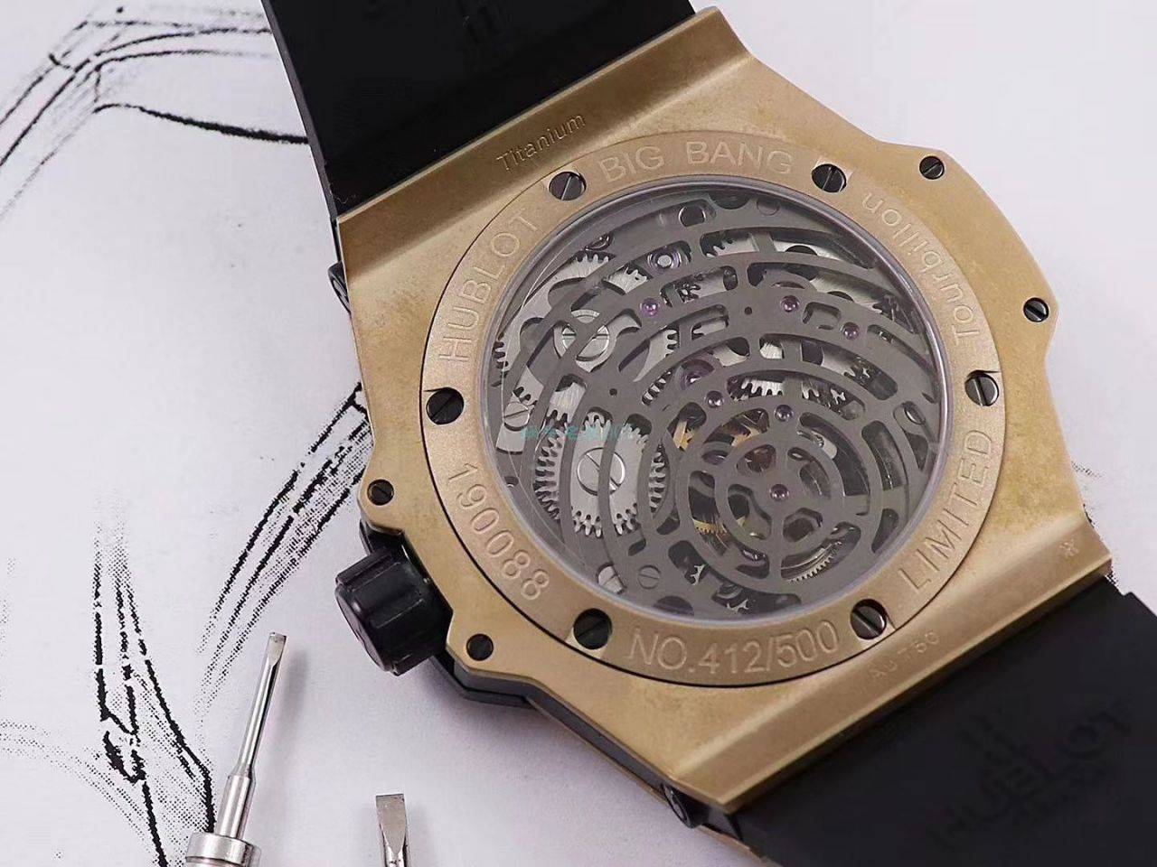 MJ Factory  Replica  hublot BIG BANG Tourbillon  Watches 405.MX.0138.RX，405.OX.0138.LR，405.CI.0110.RX wrist watches  / YB097