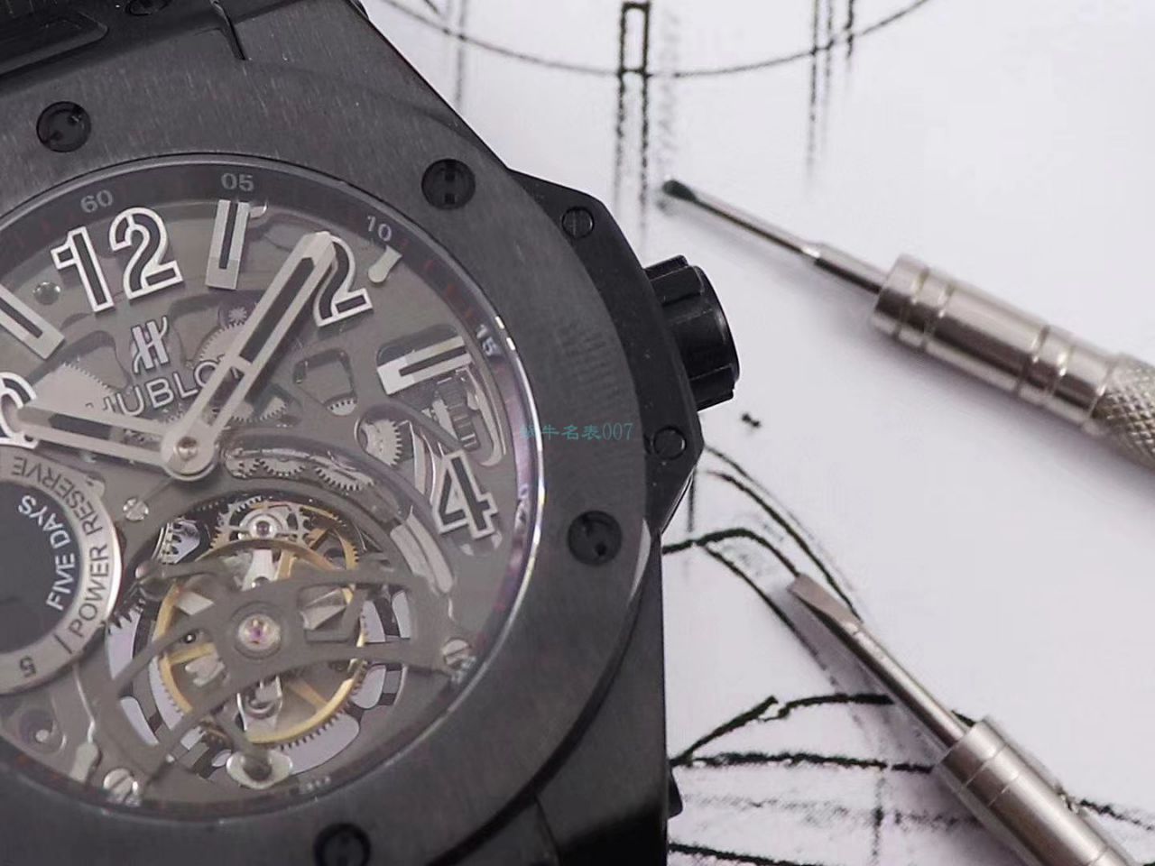 MJ Factory  Replica  hublot BIG BANG Tourbillon  Watches 405.MX.0138.RX，405.OX.0138.LR，405.CI.0110.RX wrist watches  / YB097