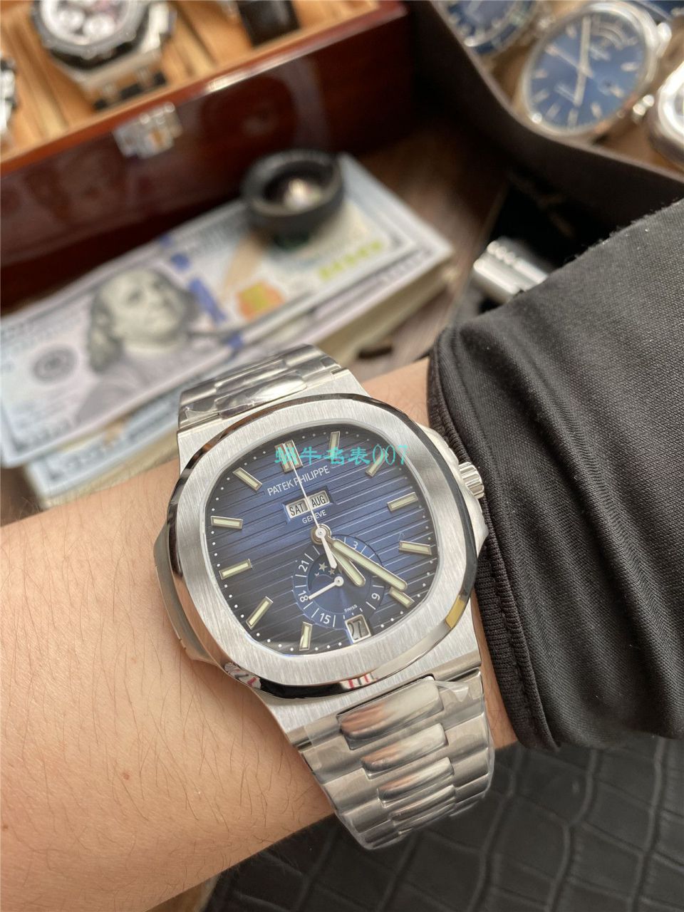 评测V9 Factory 真月相 PATEK PHILIPPE  Nautilus  Knockoff  Watches 5726/1A-014 wrist watches  / BD309