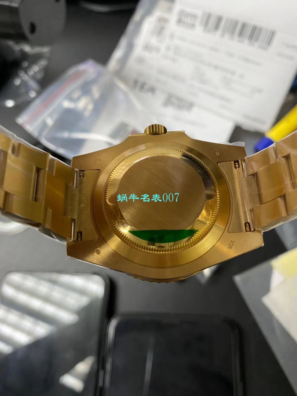 【VR Perfect  High quality  Replica Watches 土豪全18K包金 Submariner ～】 Rolex  Submariner 型系列116618LN-97208 黑盘 wrist watches  / R258