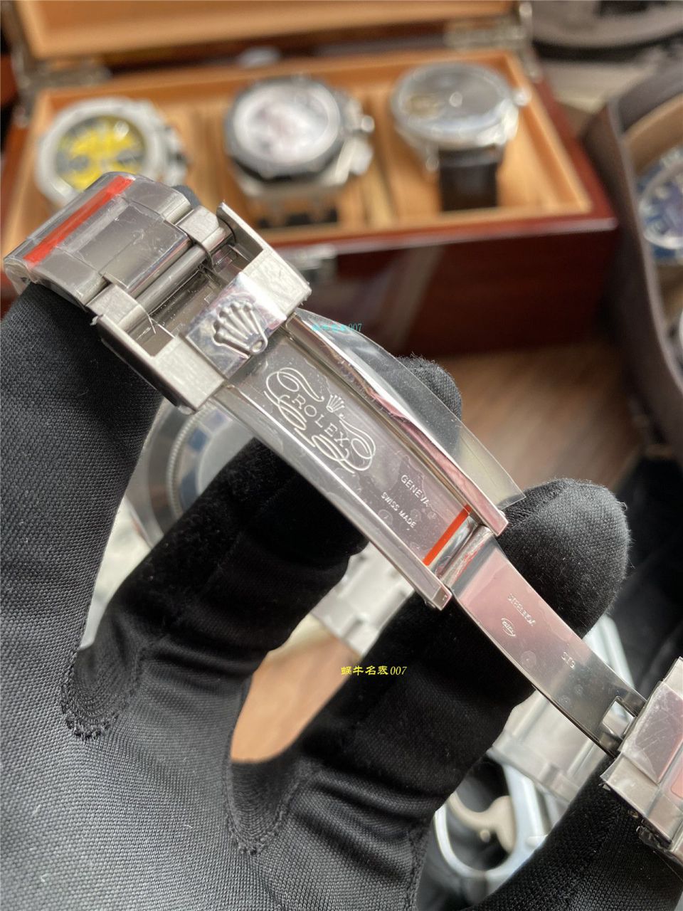 独家【 copy customized 真钻蓝水鬼罗志祥同款】 Rolex  top  Replica Copy  Submariner 型116619LB-97209 Watches  / R620