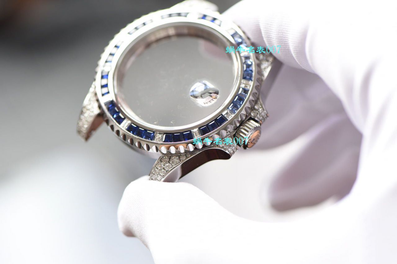 独家【 copy customized 真钻蓝水鬼罗志祥同款】 Rolex  top  Replica Copy  Submariner 型116619LB-97209 Watches  / R620