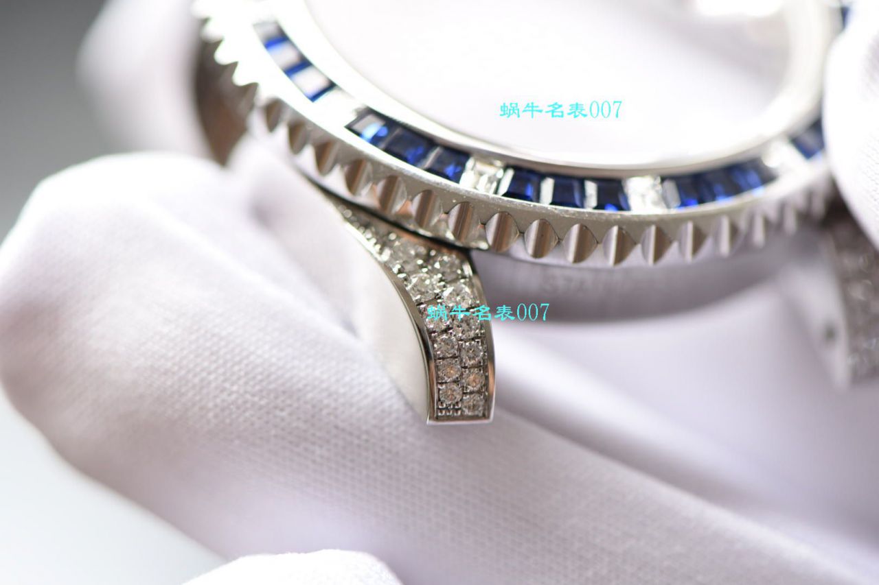 独家【 copy customized 真钻蓝水鬼罗志祥同款】 Rolex  top  Replica Copy  Submariner 型116619LB-97209 Watches  / R620