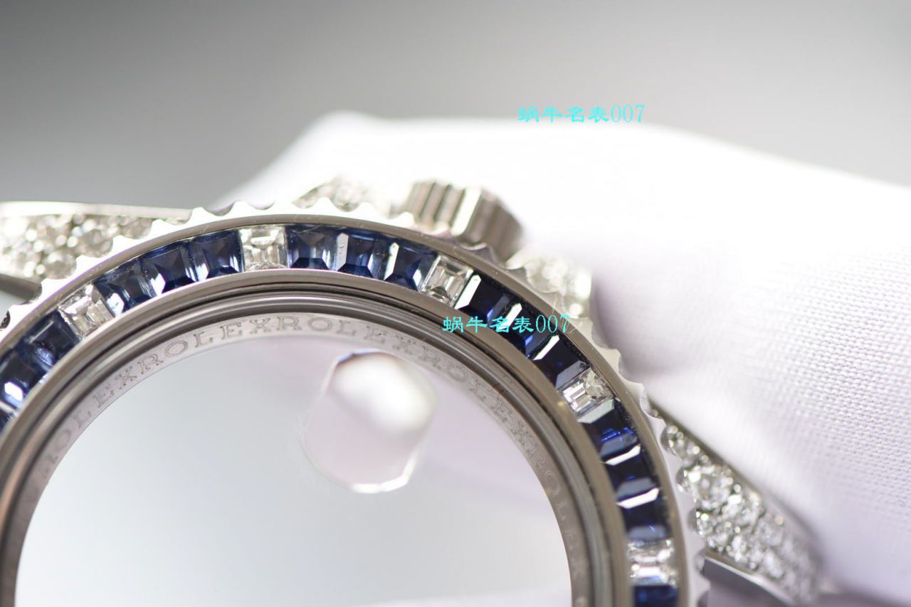 独家【 copy customized 真钻蓝水鬼罗志祥同款】 Rolex  top  Replica Copy  Submariner 型116619LB-97209 Watches  / R620