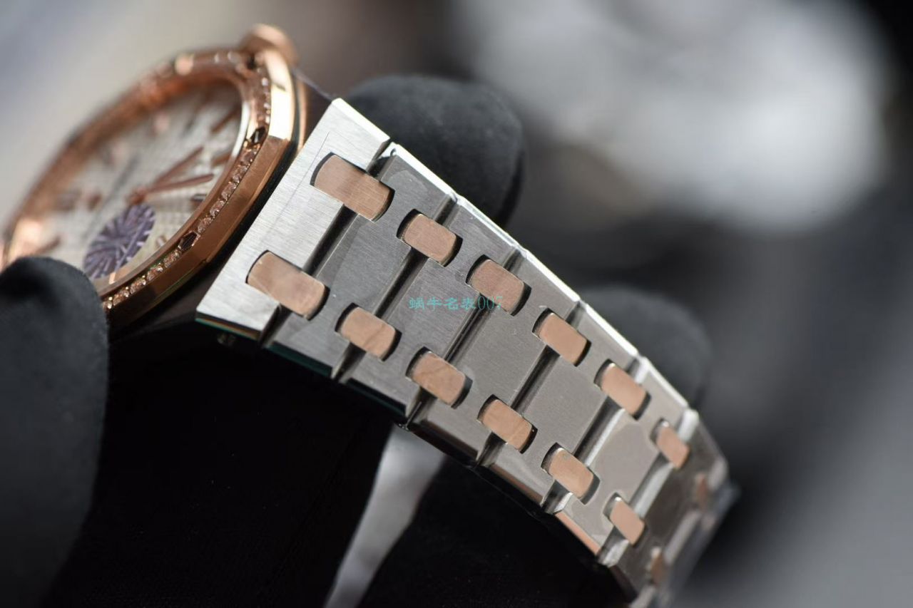 【JF Perfect  High quality  Replica Watches 】Audemars Piguet 皇家橡树系列67651SR.ZZ.1261SR.01女士石英 wrist watches  / AP118