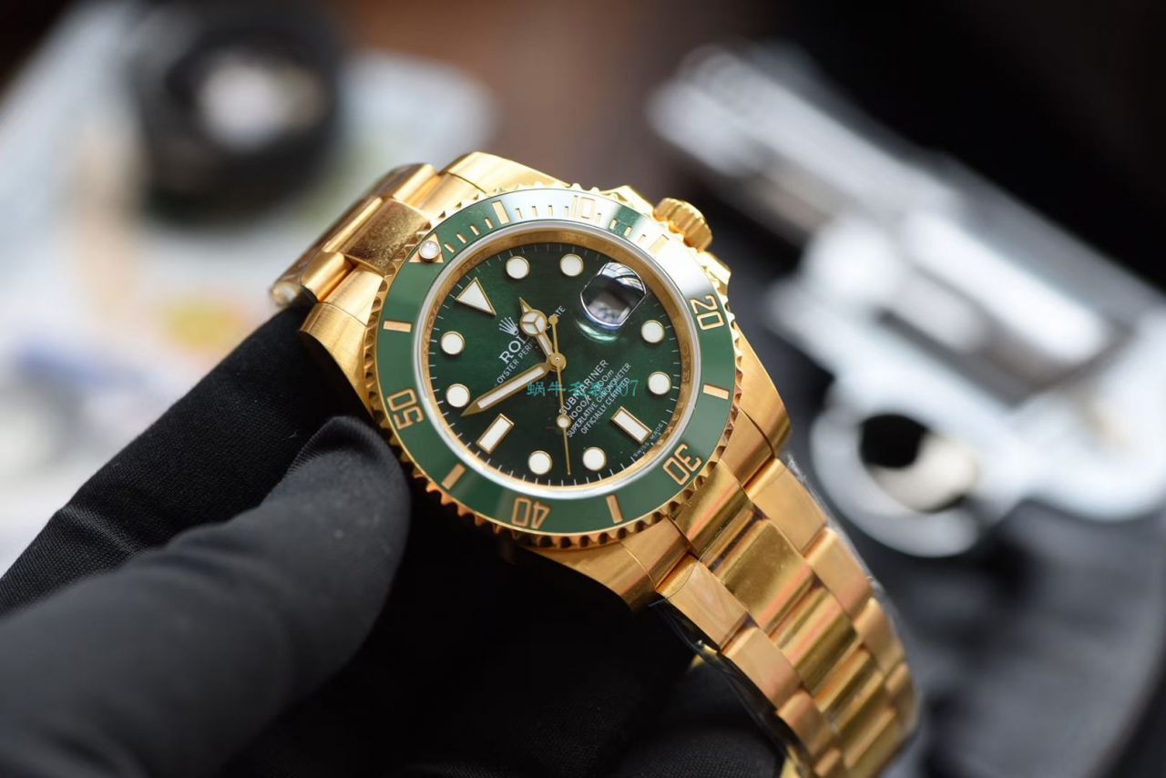  TOP  copy customized N Factory V10版本 Rolex  Submariner 全包金18K通体包金 / R622