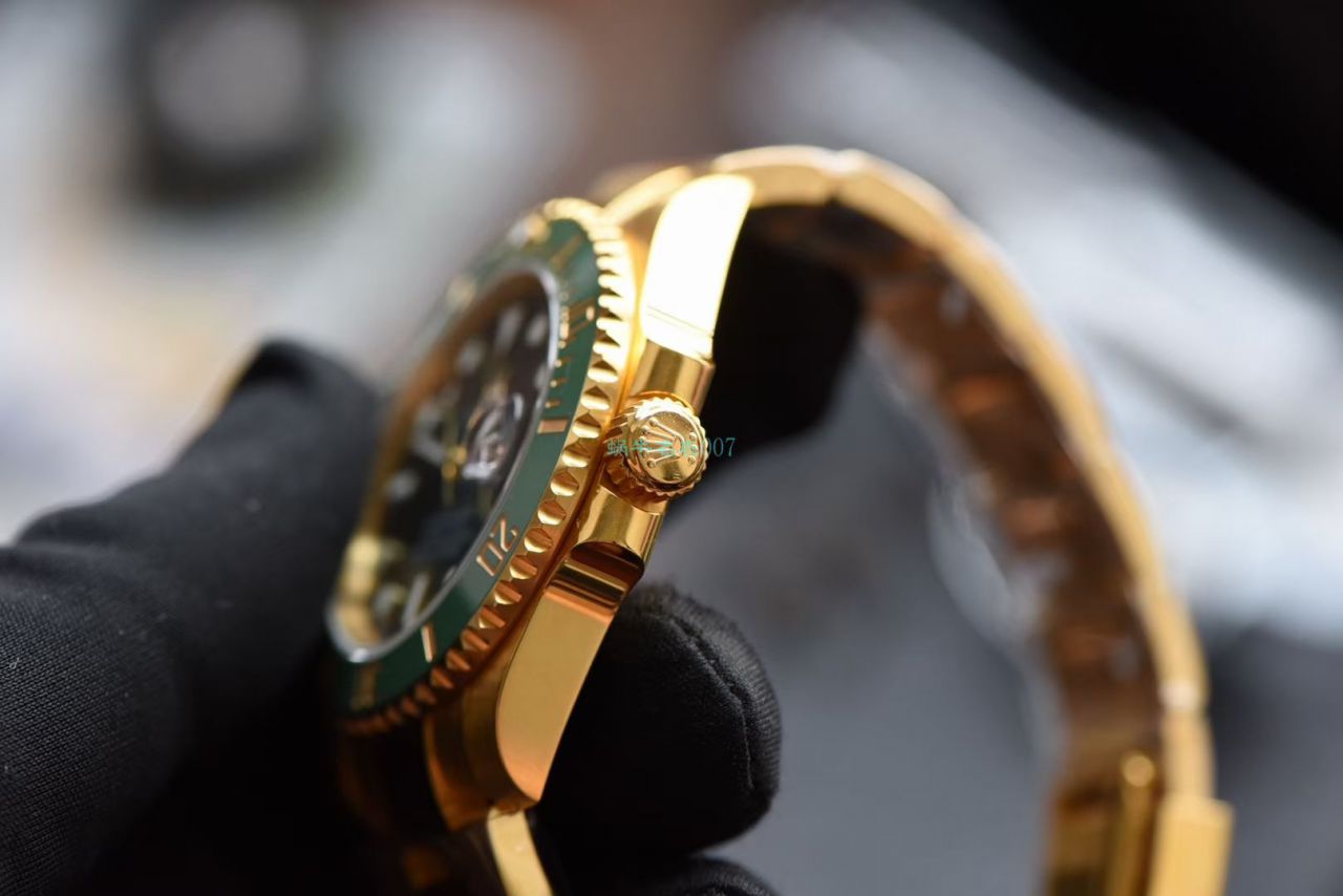  TOP  copy customized N Factory V10版本 Rolex  Submariner 全包金18K通体包金 / R622