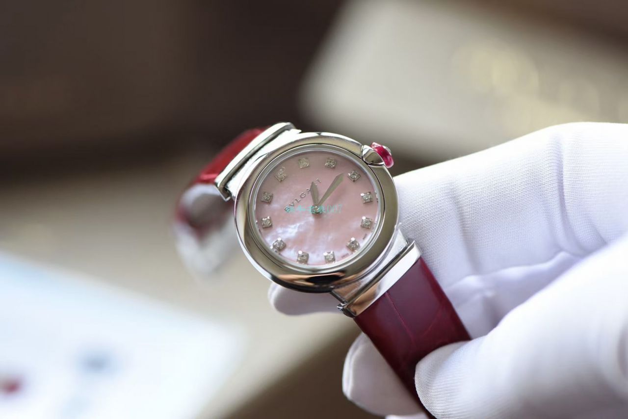 渠道原单真钻女表 BVLGARI LVCEA系列102608 LU28C2SL/12 wrist watches  / BG037