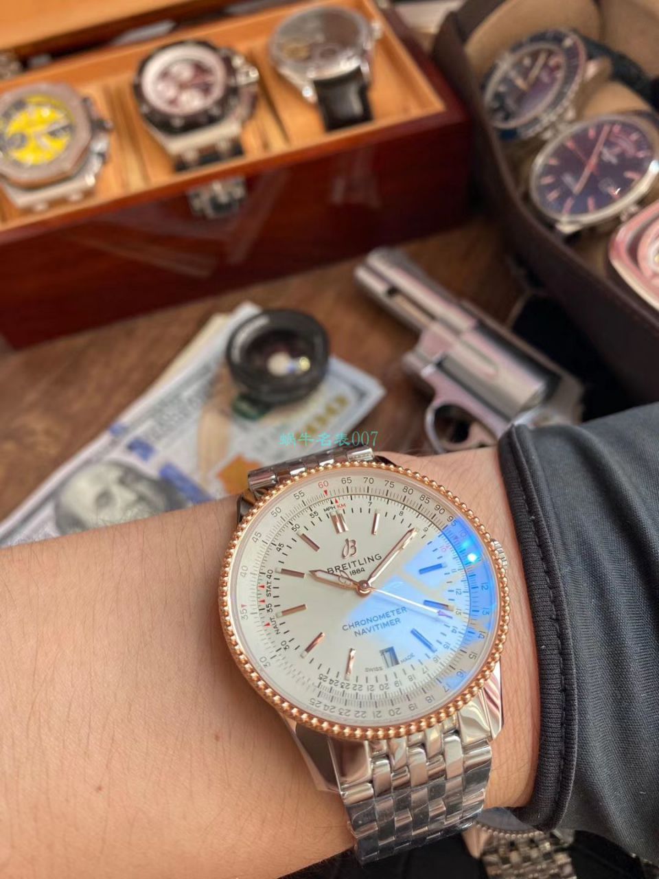 v7 Factory  Watches 怎么样 top  Replica Copy  Breitling 航空计时1系列A17326211G1A1 wrist watches  / BL187