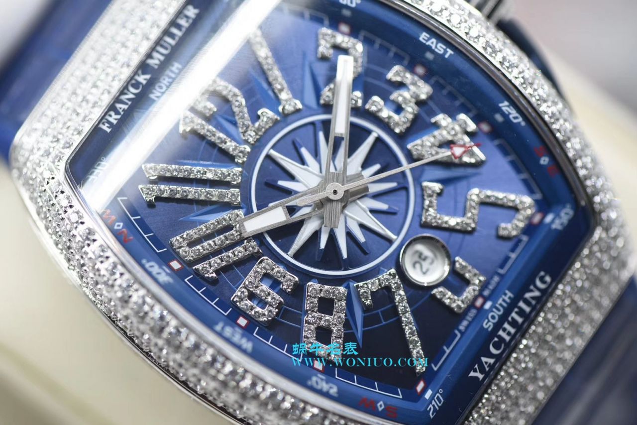 满钻 Franck Muller V45蓝游艇 Copy  Watches 【 Video analysis 】 Copy  Franck Muller  Watches  / FL079