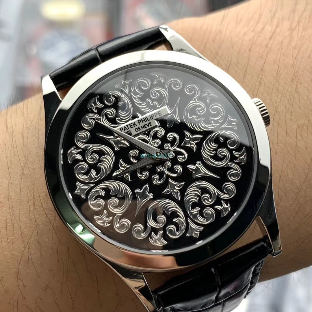 FL Factory  PATEK PHILIPPE  Replica Watches 古典表系列5088/100P藤蔓花纹 / BD311