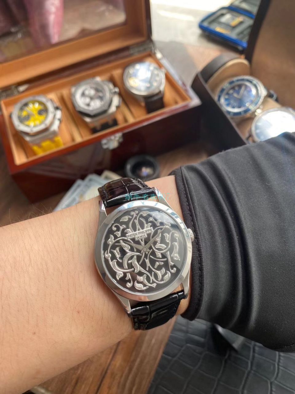 FL Factory  PATEK PHILIPPE  Replica Watches 古典表系列5088/100P藤蔓花纹 / BD311