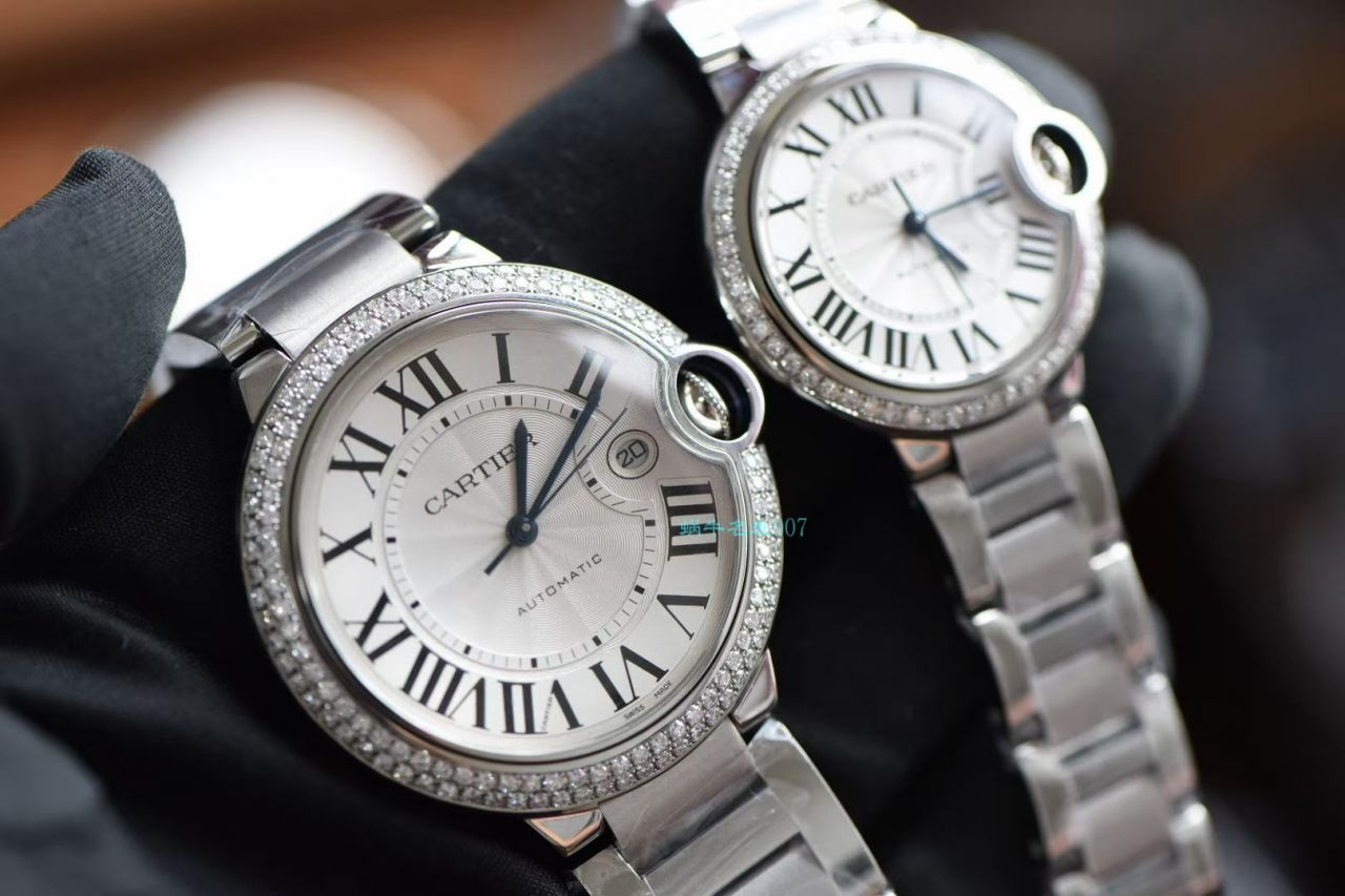 【后加工 TOP  copy customized 真钻】 Cartier  蓝气球 top  Replica Copy WE9009Z3男士 Watches 42毫米 wrist watches   / K302B