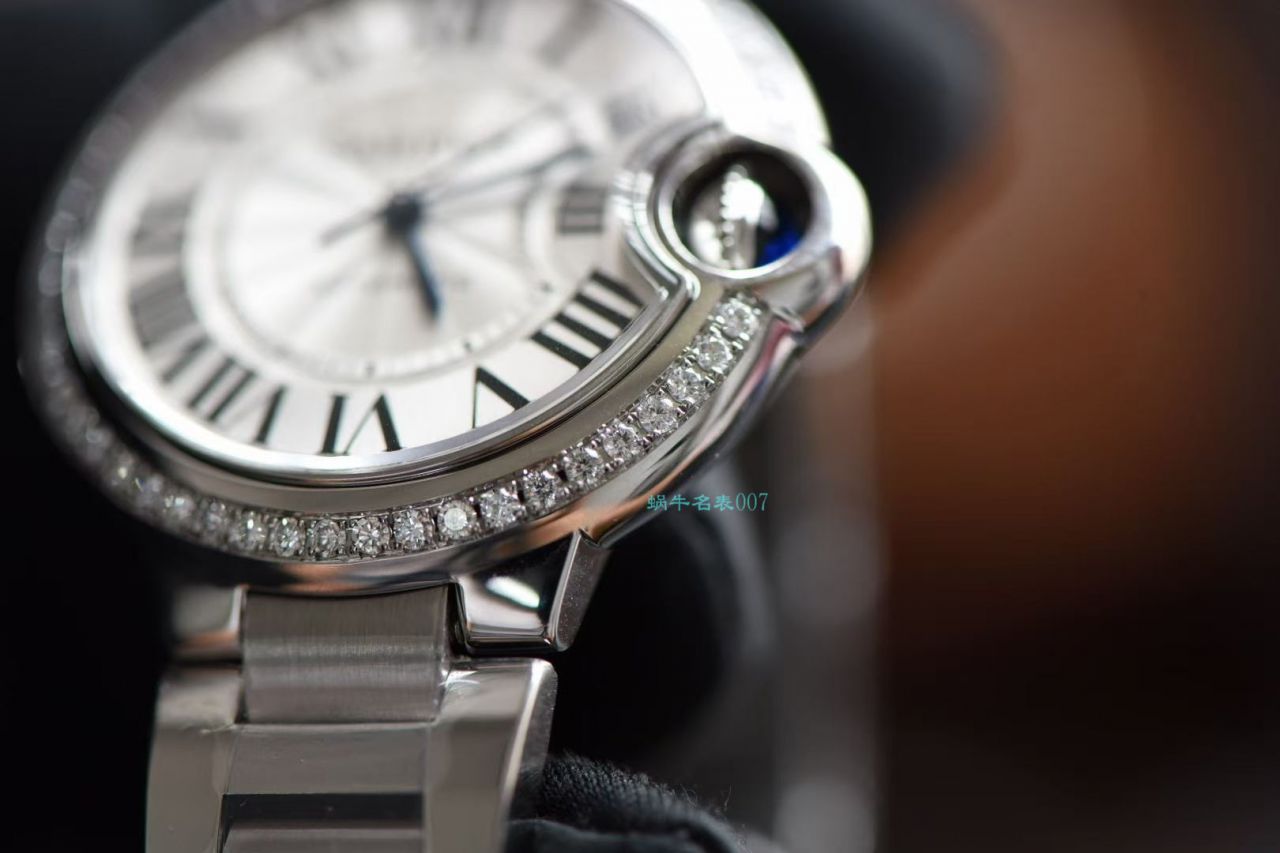 【后加工 TOP  copy customized 真钻】 Cartier  蓝气球系列33毫米W4BB0016 Replica Copy 女士 wrist watches    / K301B