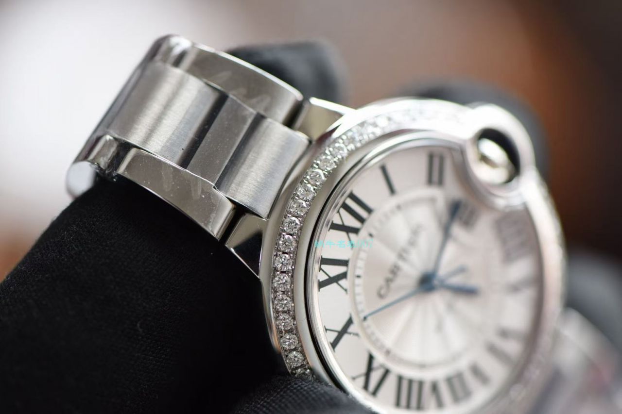 【后加工 TOP  copy customized 真钻】 Cartier  蓝气球系列33毫米W4BB0016 Replica Copy 女士 wrist watches    / K301B