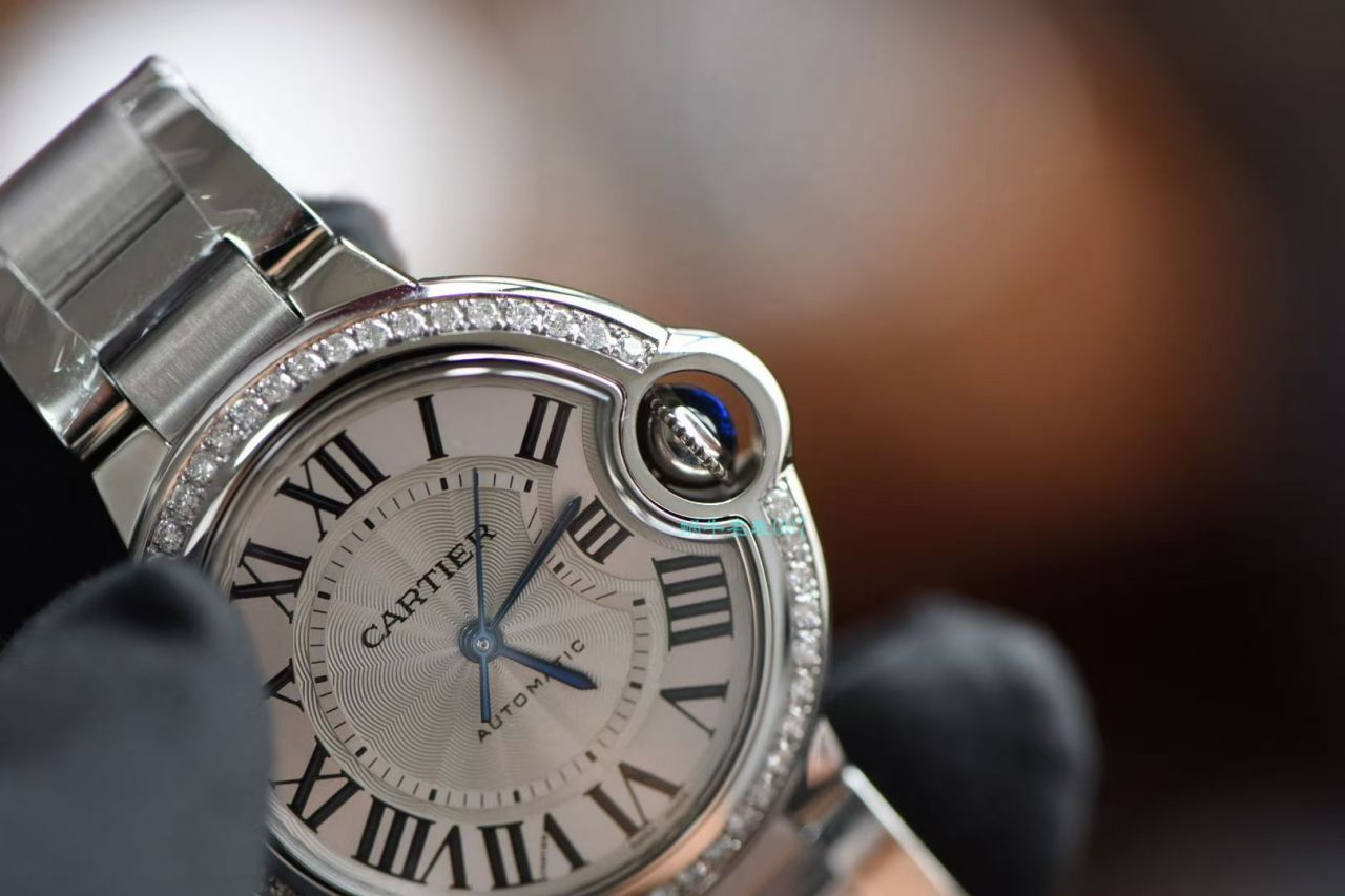 【后加工 TOP  copy customized 真钻】 Cartier  蓝气球系列33毫米W4BB0016 Replica Copy 女士 wrist watches    / K301B
