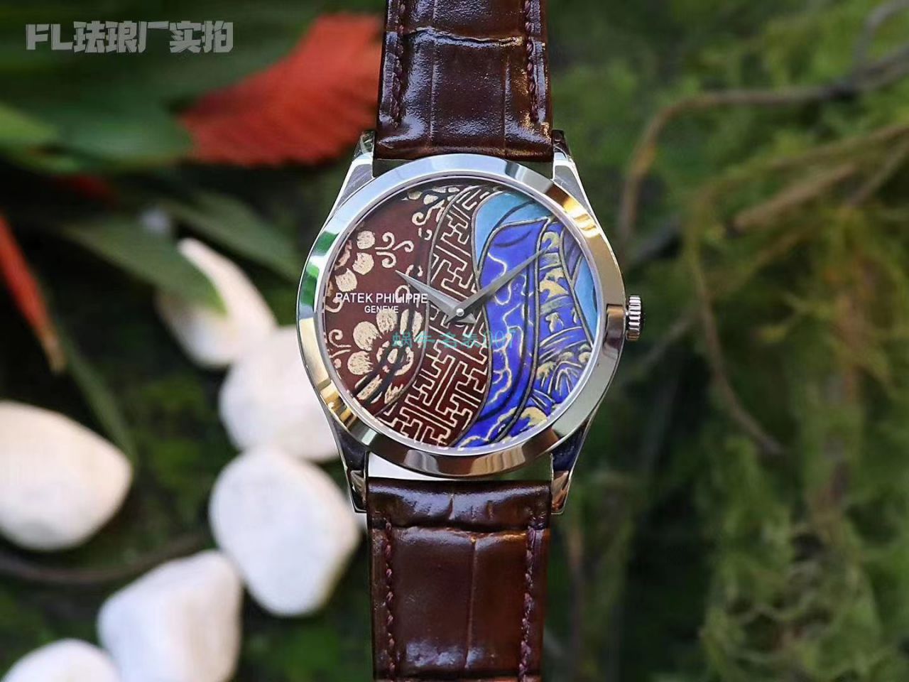 FL Factory  top  Replica Copy  Watches  PATEK PHILIPPE 珍稀工艺珐琅5077P-102《不丹六色织品》，5077P-103《不丹八色织品》 wrist watches  / BD316