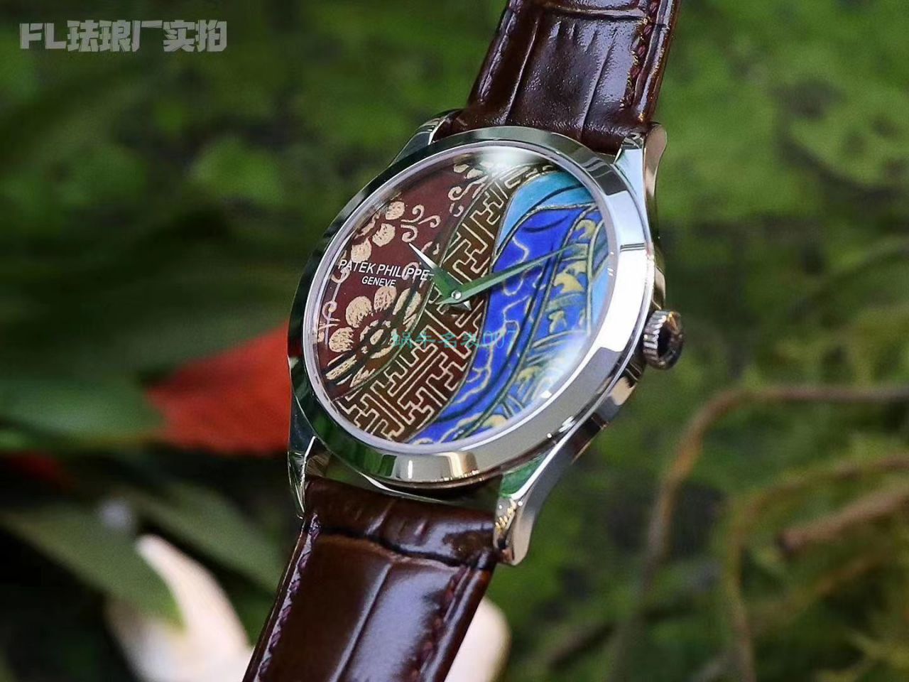 FL Factory  top  Replica Copy  Watches  PATEK PHILIPPE 珍稀工艺珐琅5077P-102《不丹六色织品》，5077P-103《不丹八色织品》 wrist watches  / BD316