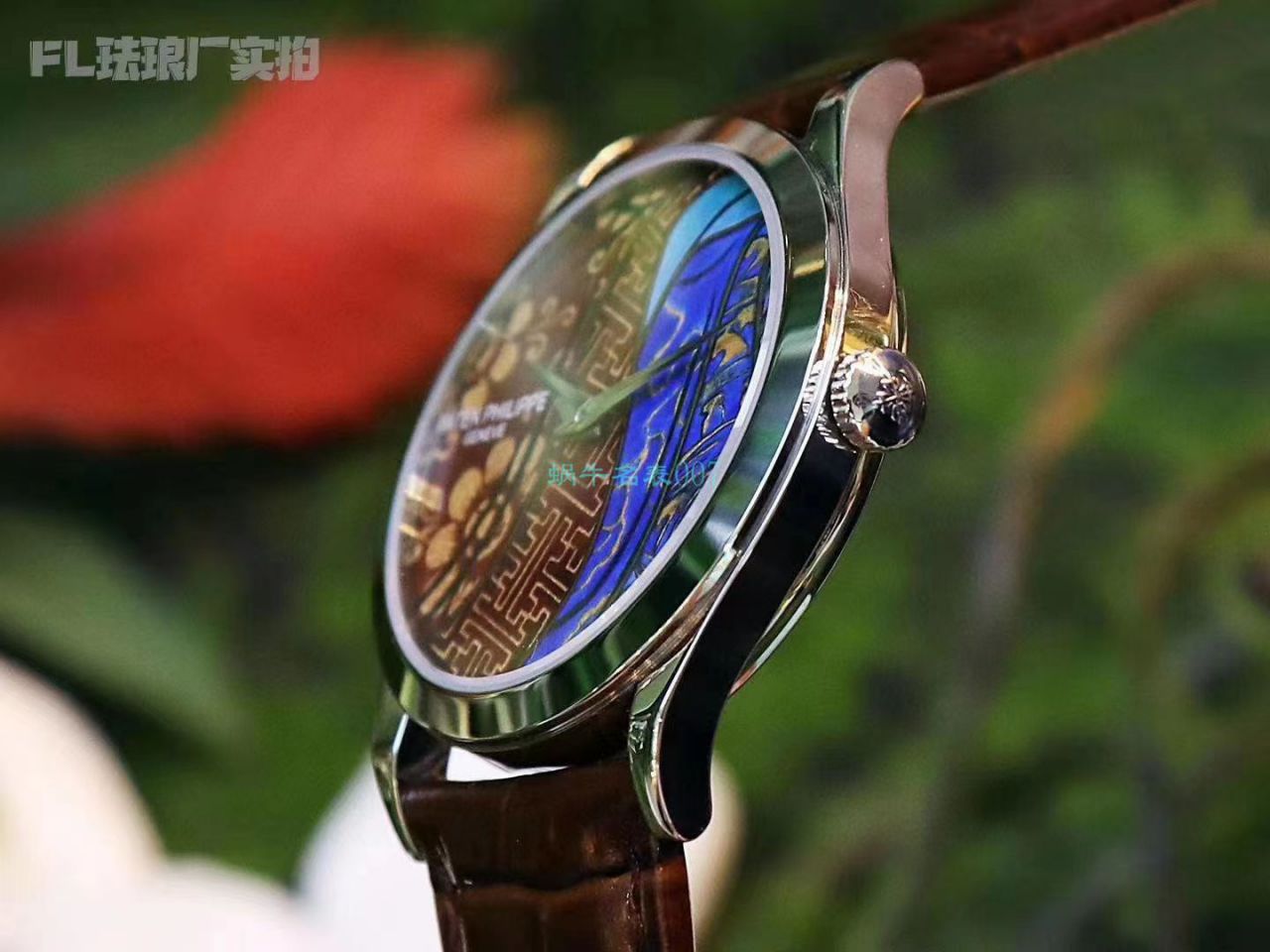 FL Factory  top  Replica Copy  Watches  PATEK PHILIPPE 珍稀工艺珐琅5077P-102《不丹六色织品》，5077P-103《不丹八色织品》 wrist watches  / BD316