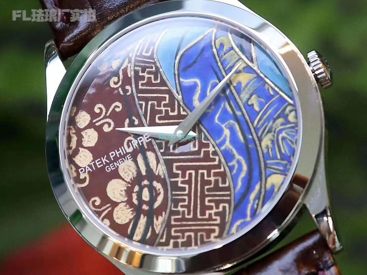 FL Factory  top  Replica Copy  Watches  PATEK PHILIPPE 珍稀工艺珐琅5077P-102《不丹六色织品》，5077P-103《不丹八色织品》 wrist watches  / BD316