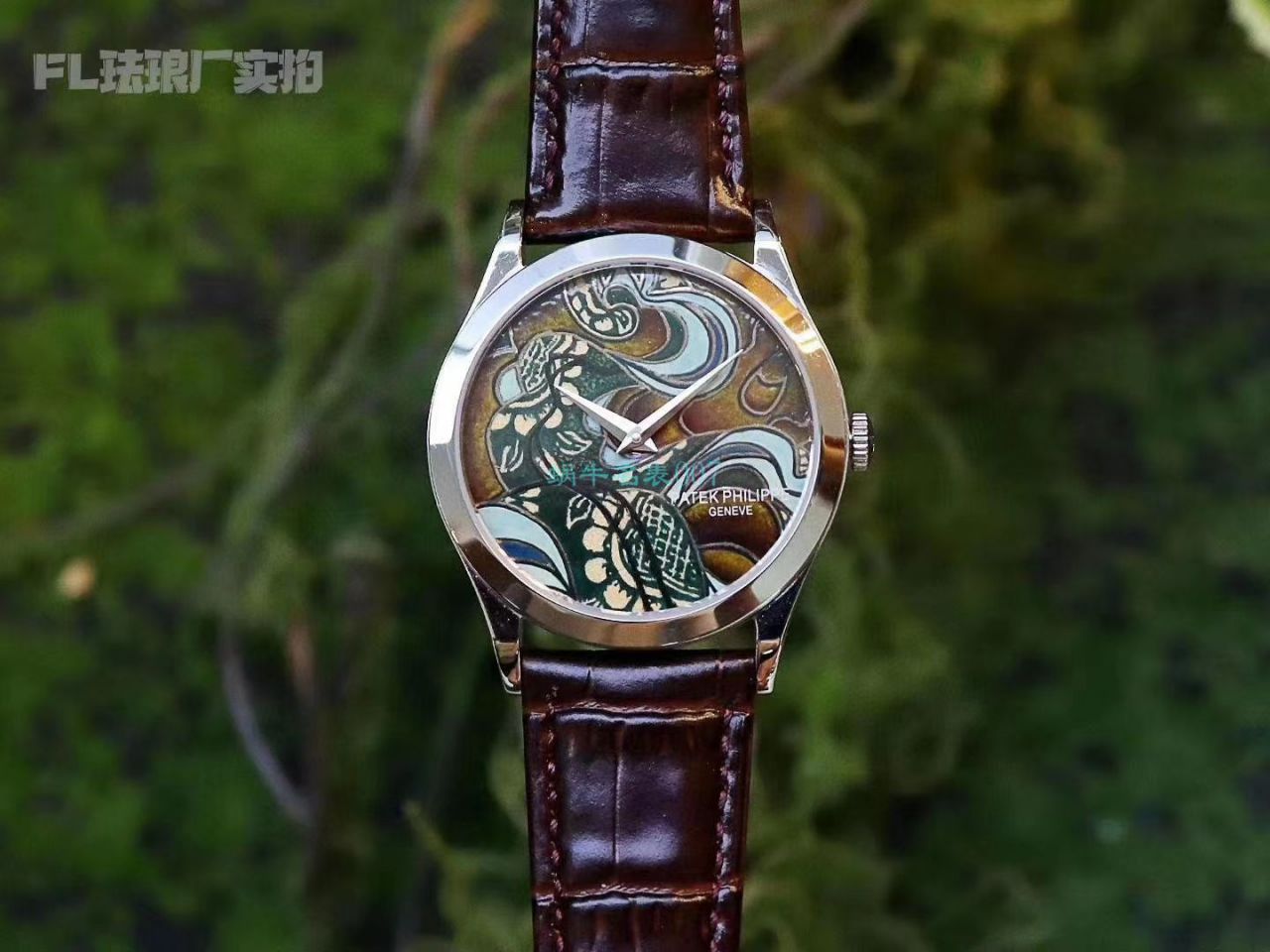 FL Factory  top  Replica Copy  Watches  PATEK PHILIPPE 珍稀工艺珐琅5077P-102《不丹六色织品》，5077P-103《不丹八色织品》 wrist watches  / BD316