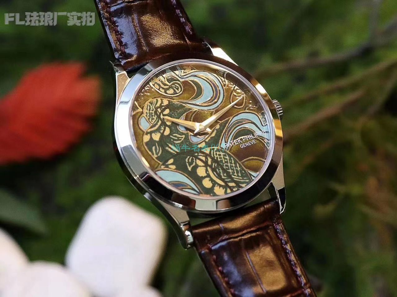 FL Factory  top  Replica Copy  Watches  PATEK PHILIPPE 珍稀工艺珐琅5077P-102《不丹六色织品》，5077P-103《不丹八色织品》 wrist watches  / BD316