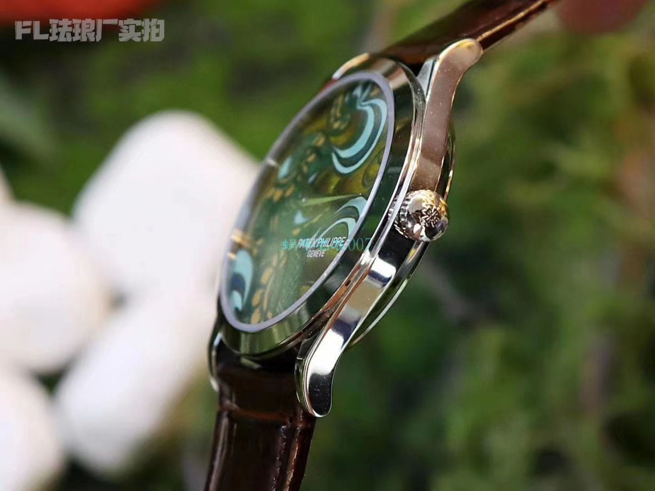FL Factory  top  Replica Copy  Watches  PATEK PHILIPPE 珍稀工艺珐琅5077P-102《不丹六色织品》，5077P-103《不丹八色织品》 wrist watches  / BD316