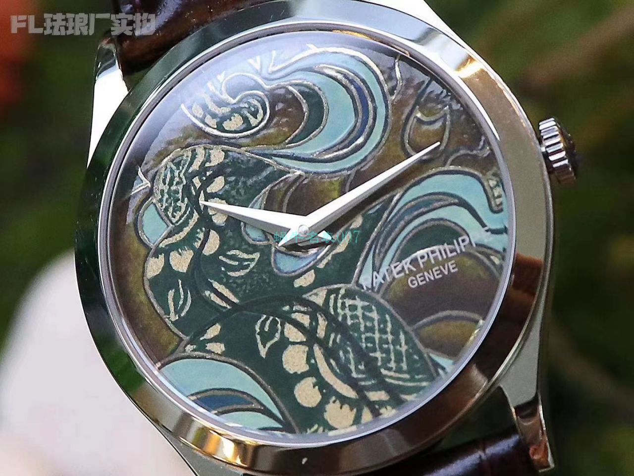 FL Factory  top  Replica Copy  Watches  PATEK PHILIPPE 珍稀工艺珐琅5077P-102《不丹六色织品》，5077P-103《不丹八色织品》 wrist watches  / BD316