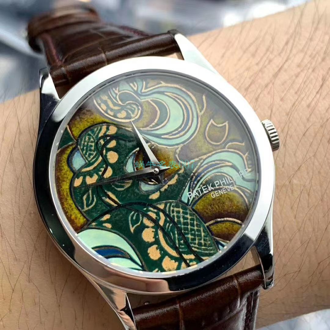 FL Factory  top  Replica Copy  Watches  PATEK PHILIPPE 珍稀工艺珐琅5077P-102《不丹六色织品》，5077P-103《不丹八色织品》 wrist watches  / BD316