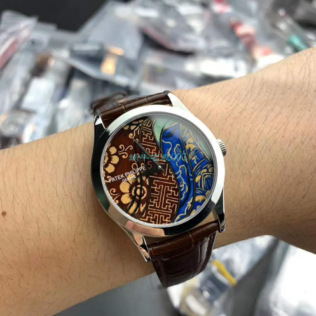 FL Factory  top  Replica Copy  Watches  PATEK PHILIPPE 珍稀工艺珐琅5077P-102《不丹六色织品》，5077P-103《不丹八色织品》 wrist watches  / BD316